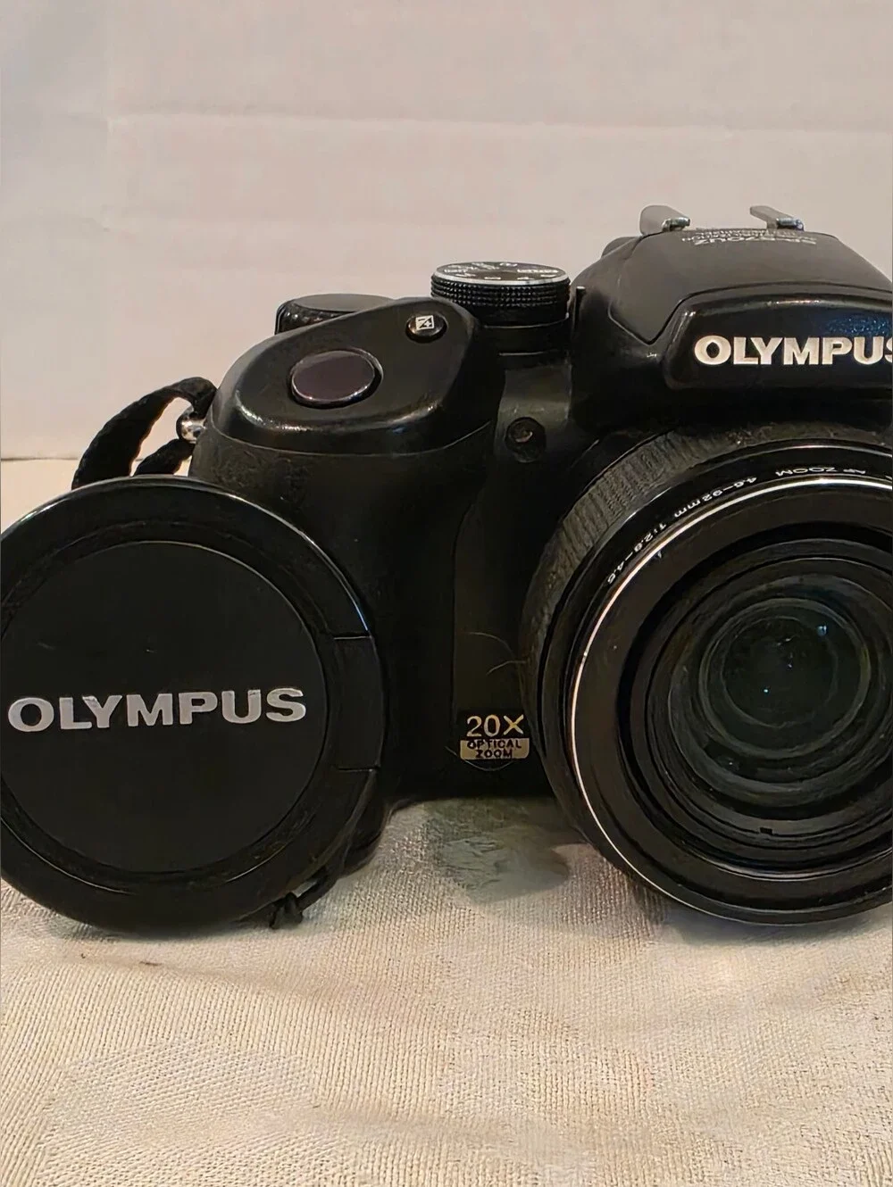 Olympus SP-57OUz 10MP CCD AA Battery Digital Camera/Strap& Lens Cap/ Case